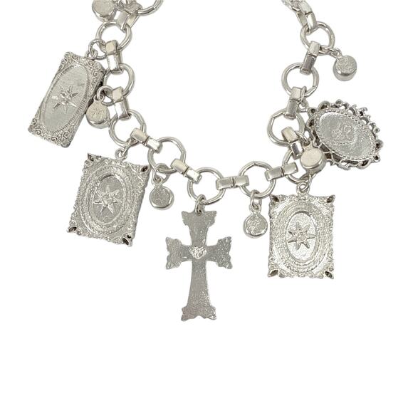VIRGINS SAINTS & ANGELS VSA Retablo Framed Charm Bracelet Silver - Picture 6 of 8